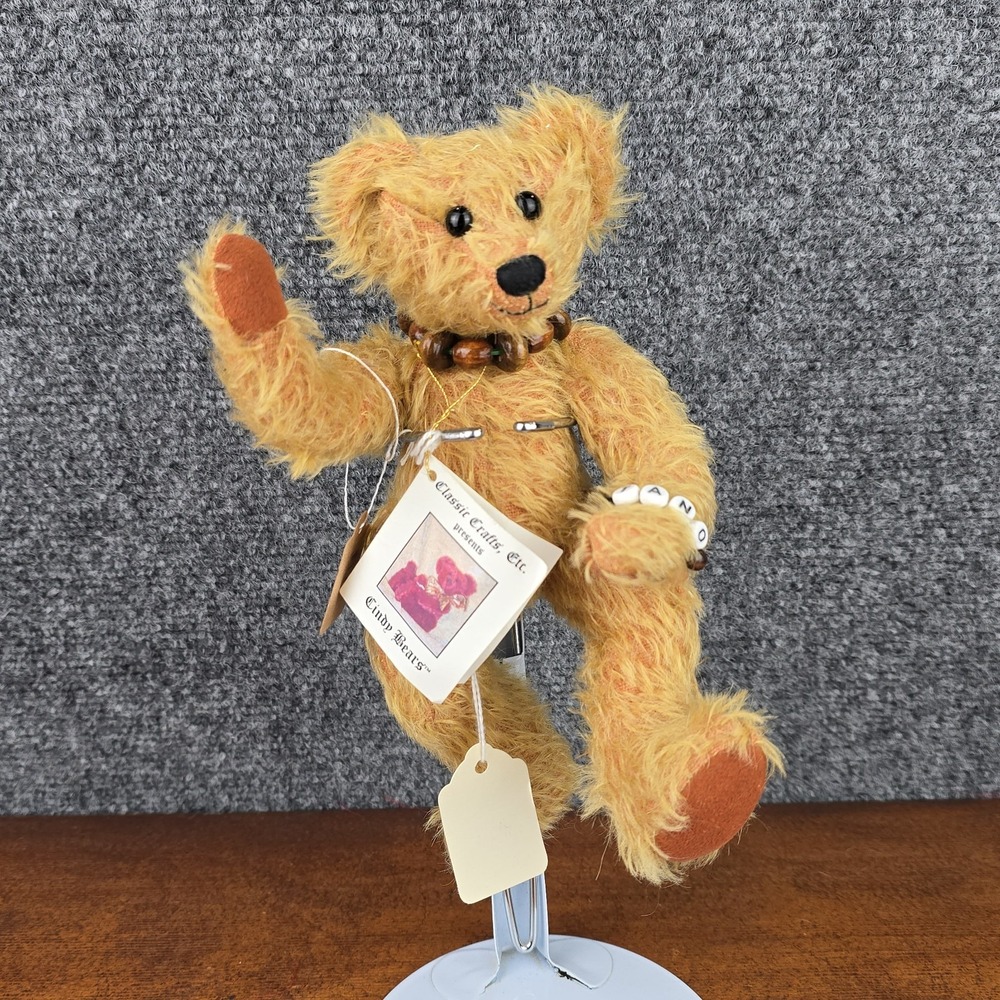 Vintage Cindy Bears "Tano" Mohair Artist Teddy Bear 8" by Classic Crafts WA...